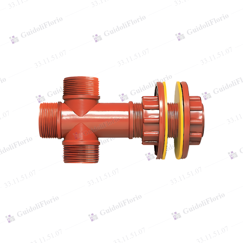 COLECTOR CRUZ C/BRIDAS PPM.  38 mm.