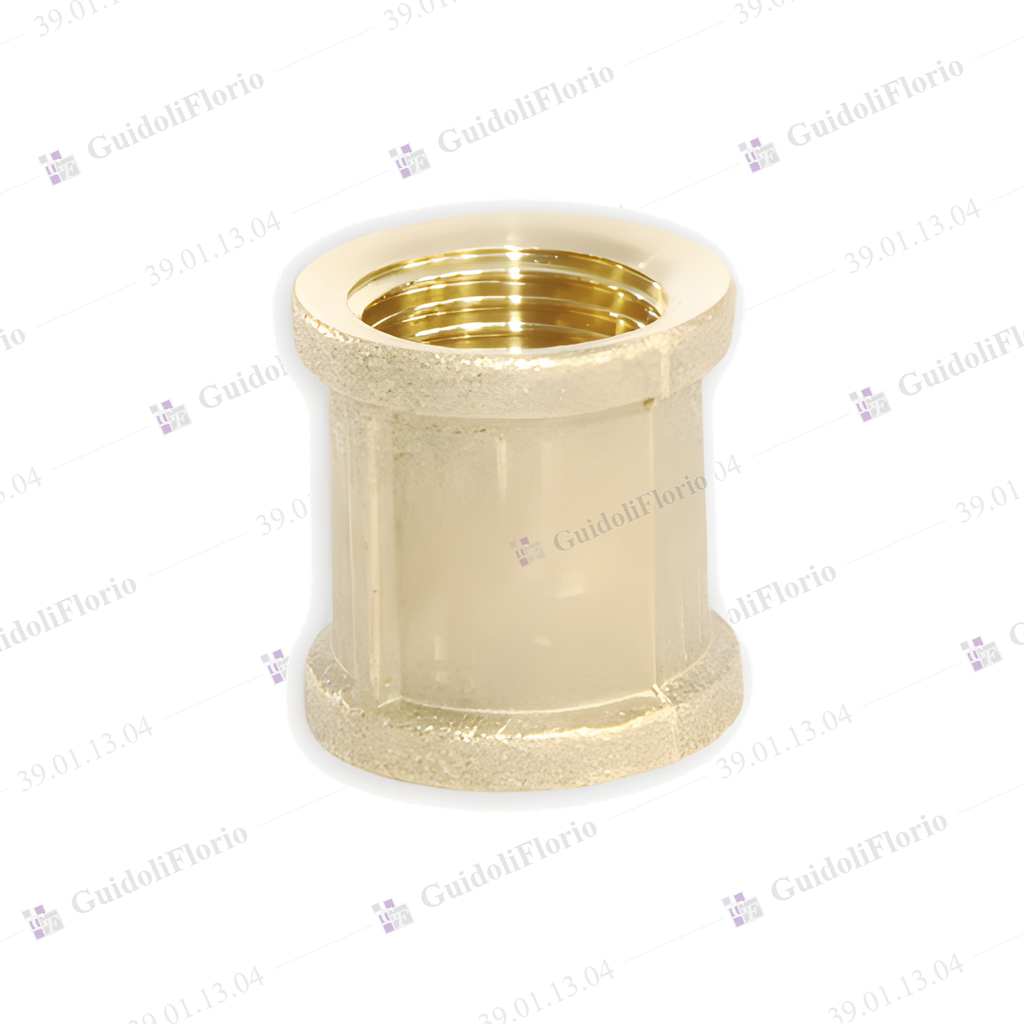 CUPLA NORMAL BRONCE  ROSCADO 19 mm.