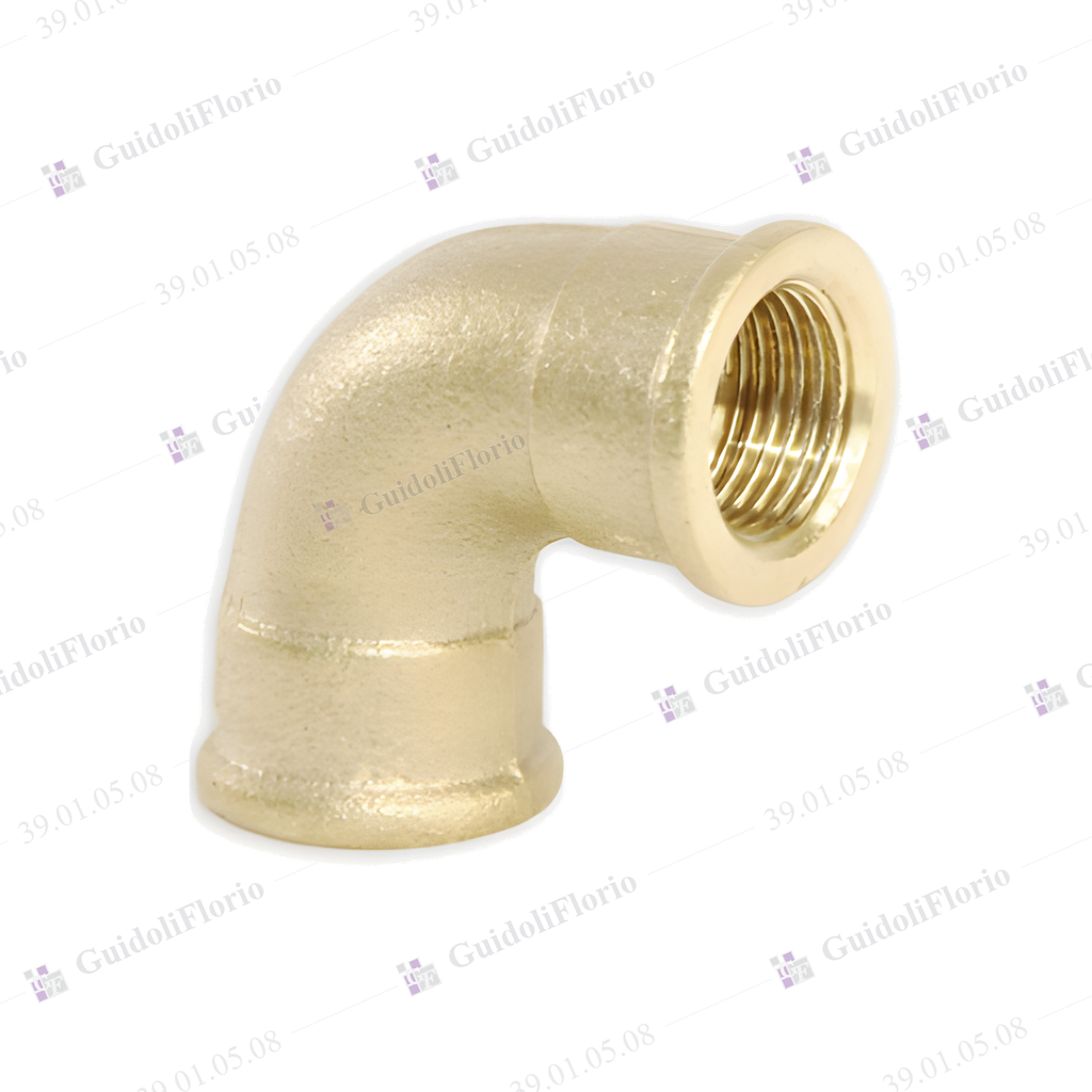CURVA H-H 90* BRONCE ROSCADO 52 mm.