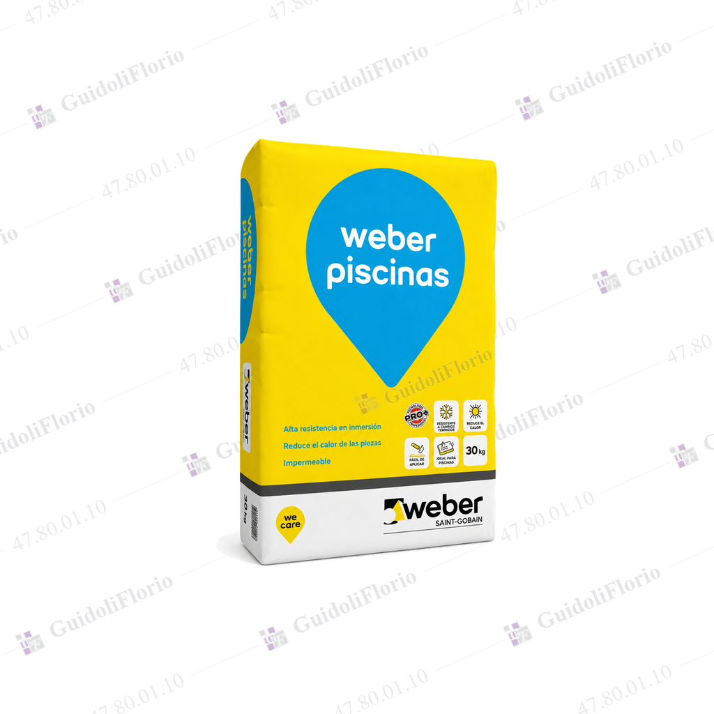ADHESIVO WEBER PISCINA BCO  x 30 kg