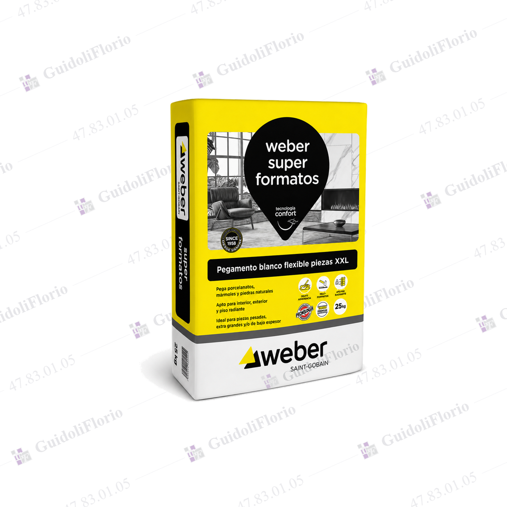 ADHESIVO WEBER SUPERFORMATO BCO 25k