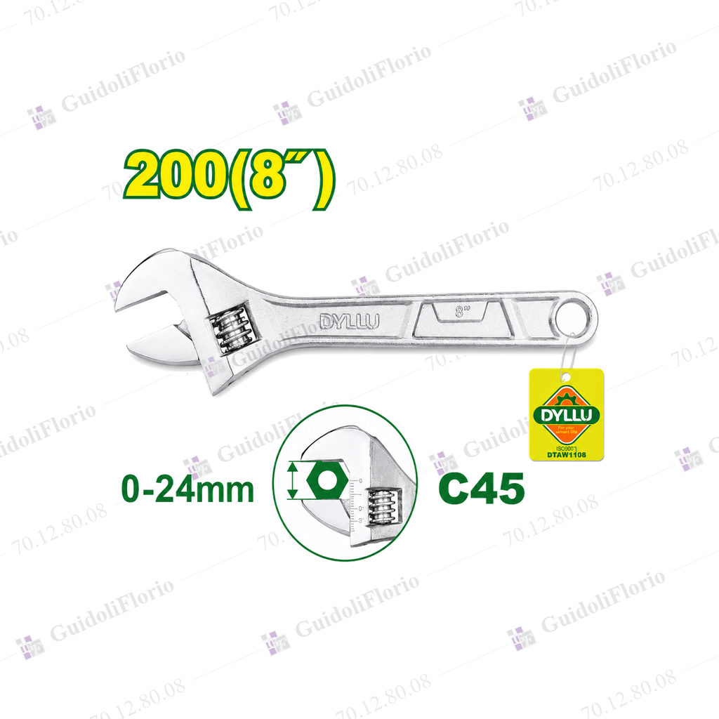 LLAVE AJUST.FRANCESA CMO.200mm. *DY*