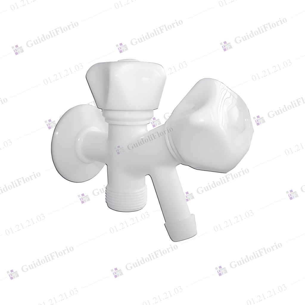 LLAVES DOBLE P/LAVADER.PLAST.BLANCA