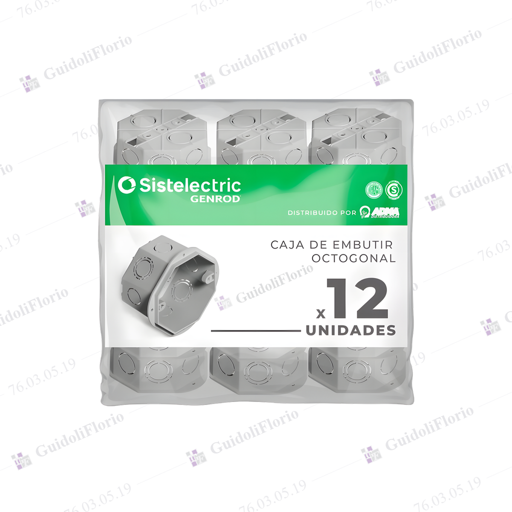 PACK AHORRO CAJAS DE EMBUTIR RECTANGULARES x 12 UNID. 02210PG-12