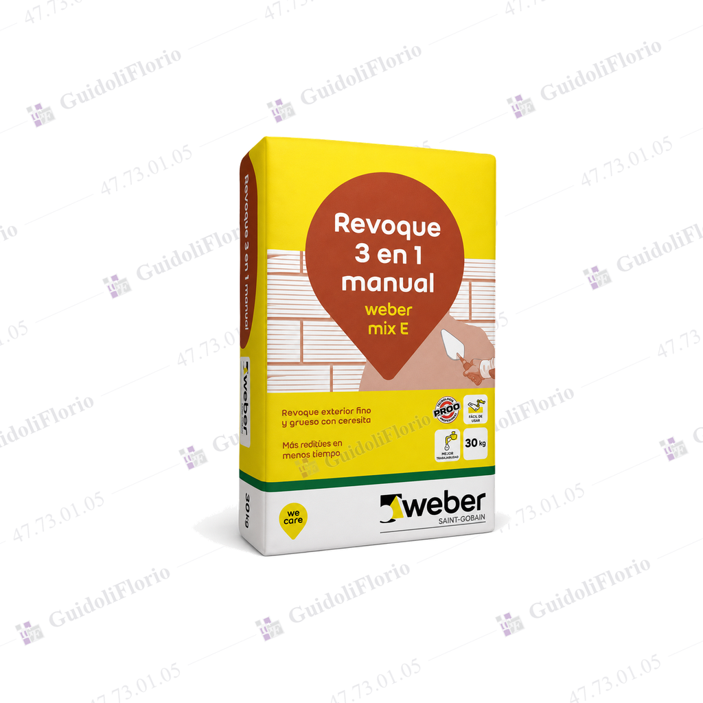 REVOQUE FINO EXTERIOR WEBER x 25 kg