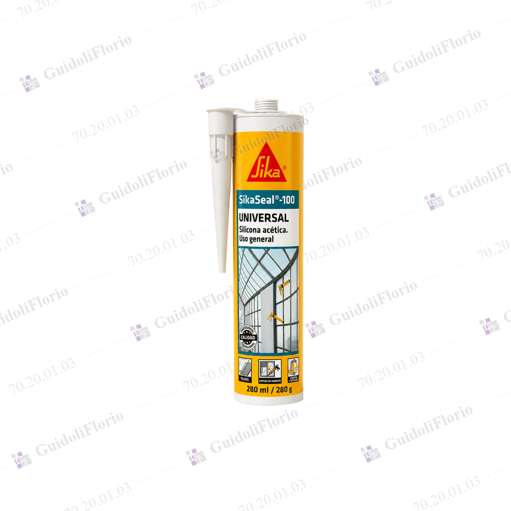 SELLADOR SILICONA ACET.UNIV.280ml TRANS.-100