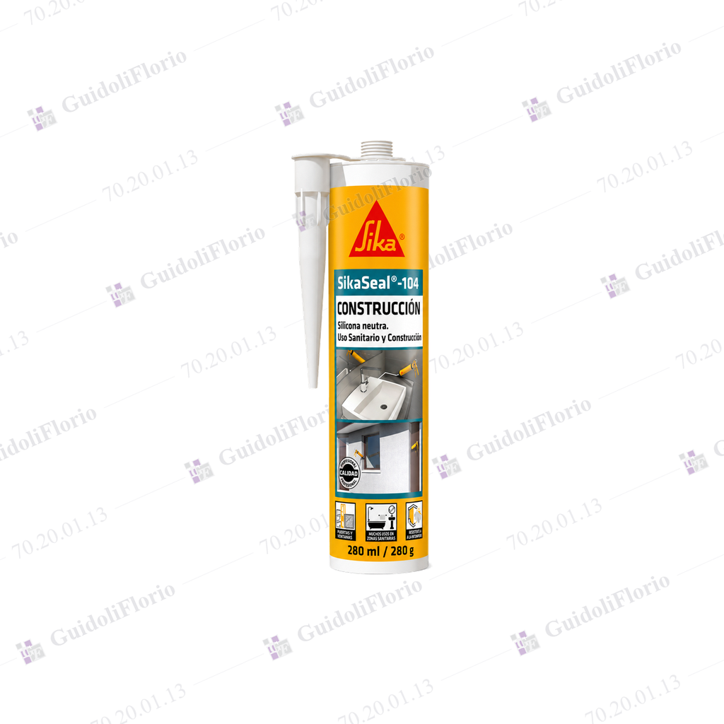 SELLADOR SILICONA NEUT.CONSTRUC.280ml TRANS.-104