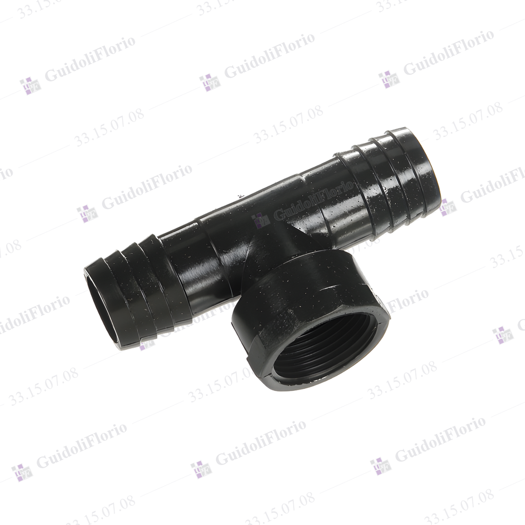 TEE DOBLE ENCHUFE   POLIET.  52 mm.