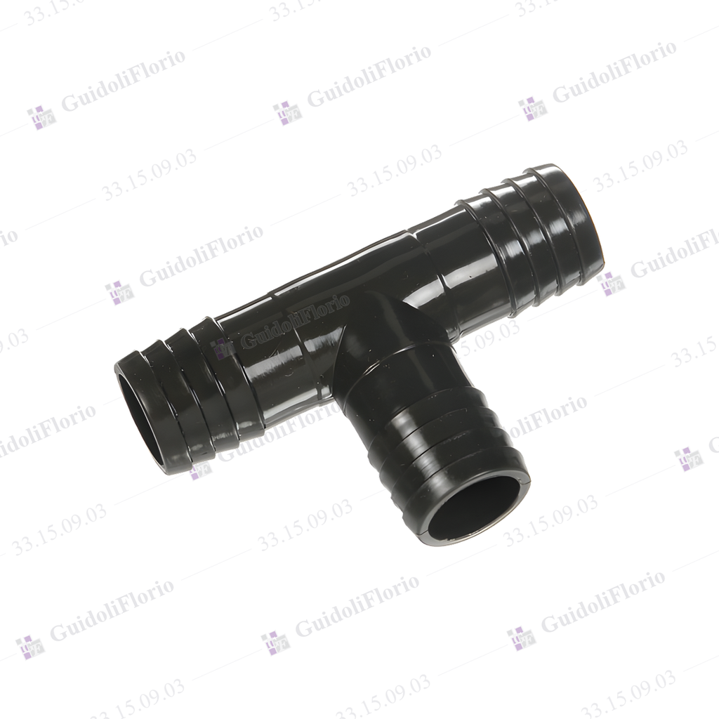 TEE TRIPLE ENCHUFE  POLIET.  13 mm.