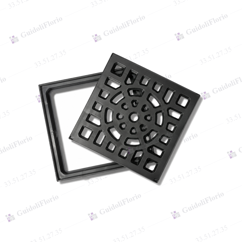 REJA P/PISO REFORZ. P.V.C.  25 x 25
