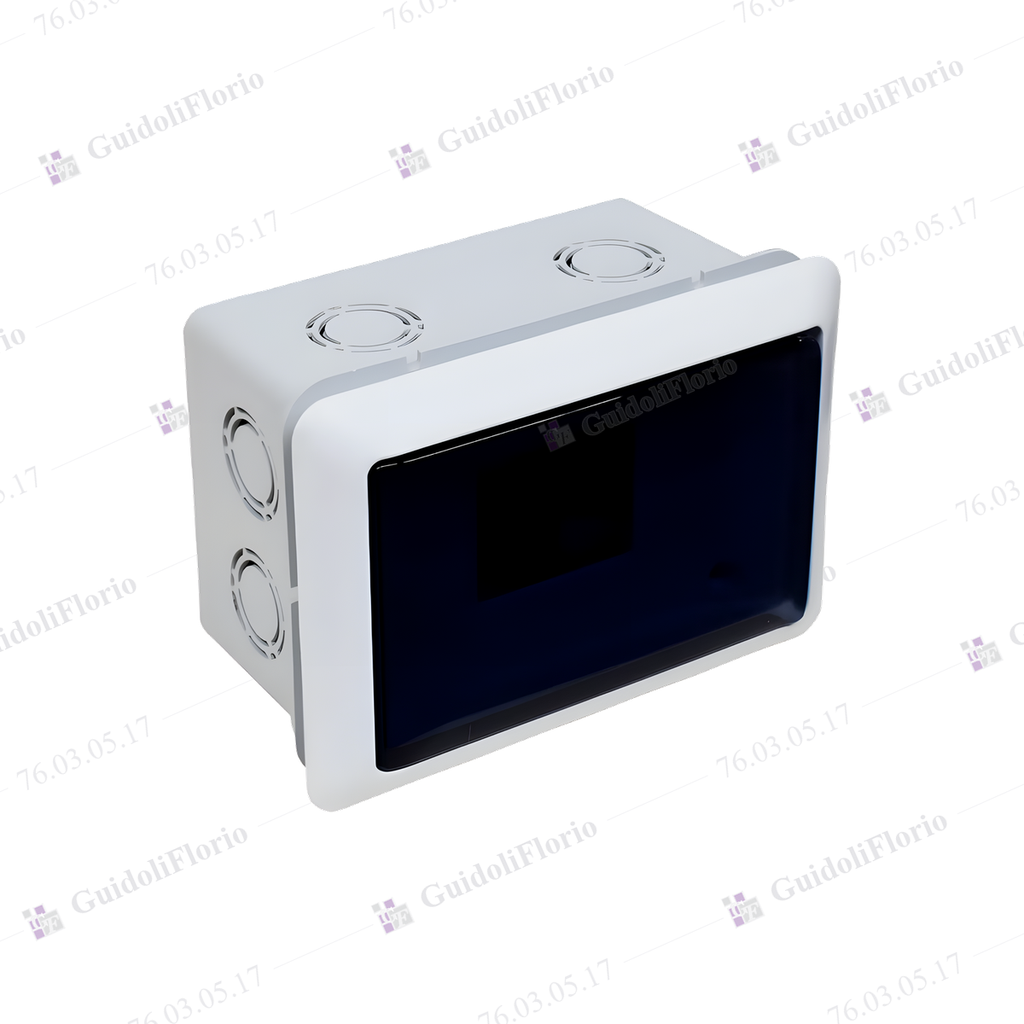 CAJA EMB.4 MOD. DIN C/TAPA FUME-FRENTE BLANCO 04904F