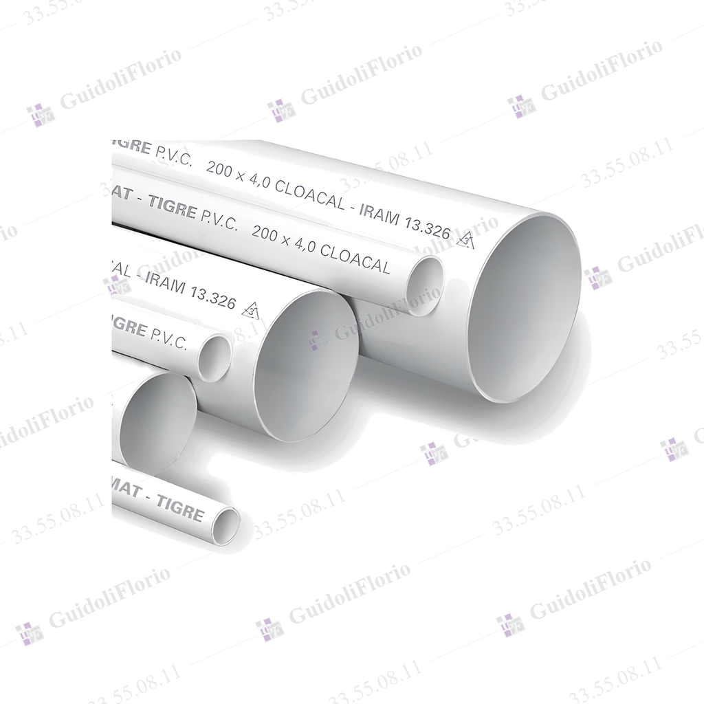 CAÑOS PVC. 3.2 CLOACAL 4 mts. x 110