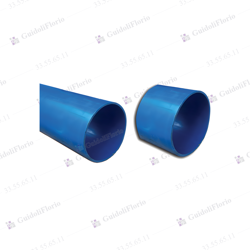 CAÑOS PVC.POCERO 4mm.C/CUP.6x115 mm