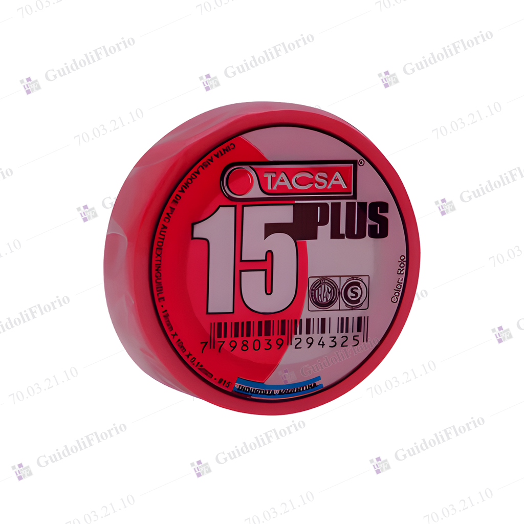 CINTA AISLADORA ROJA   19x10m.TACSA