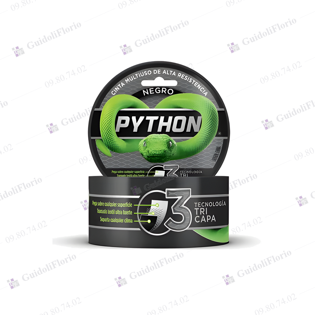 CINTA ALTA RES.PYTHON NEG. POX.9 mt