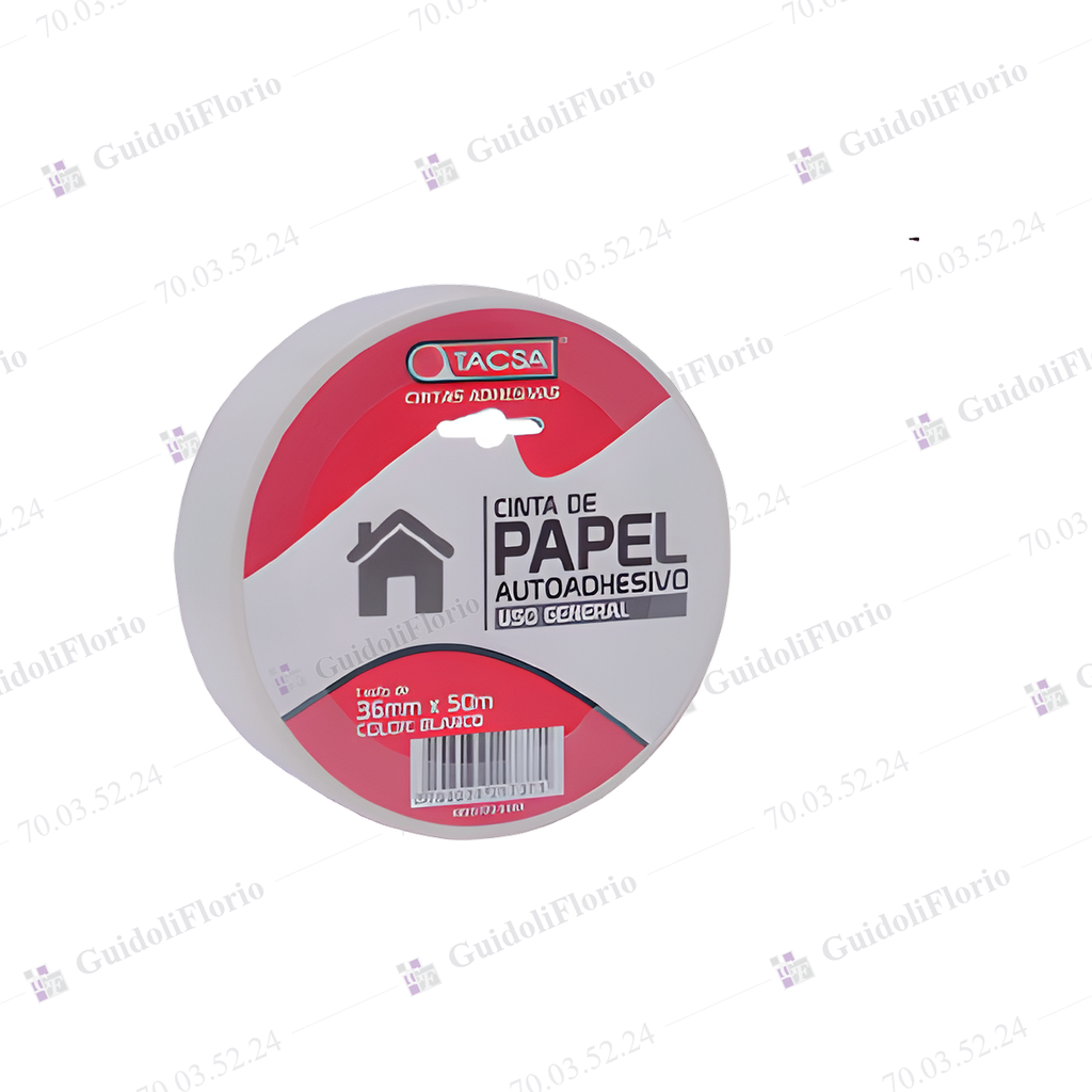 CINTA PAPEL ENMASCARAR 24x50m.TACSA