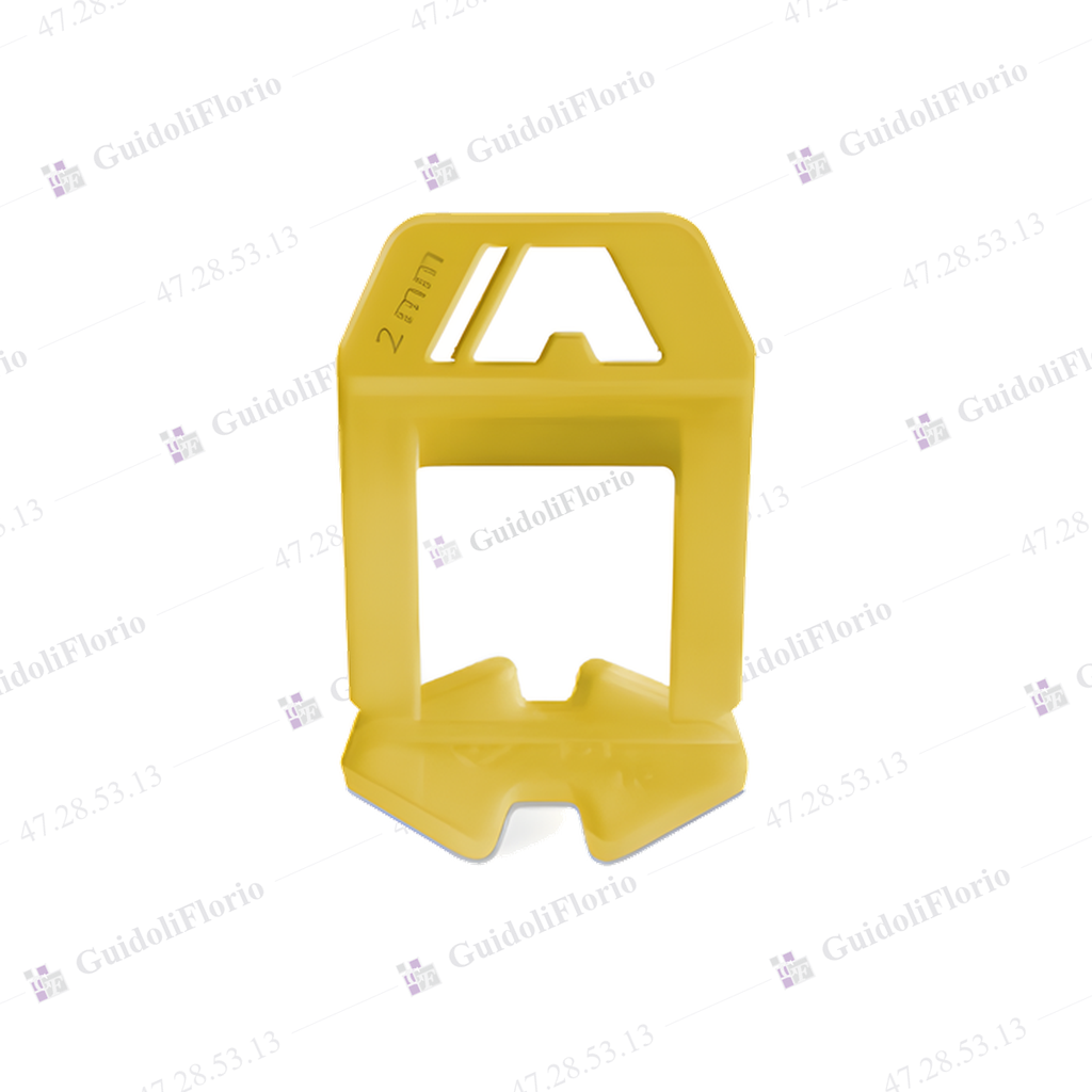 CLIP.ESPACIADOR AMARILLO 2 mm.x150u