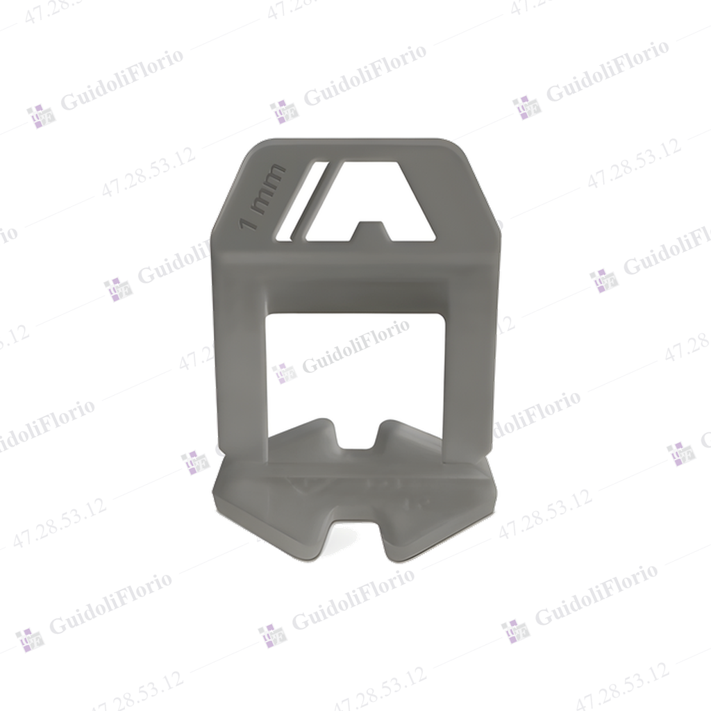 CLIP.ESPACIADOR GRIS  1 mm.   x150u