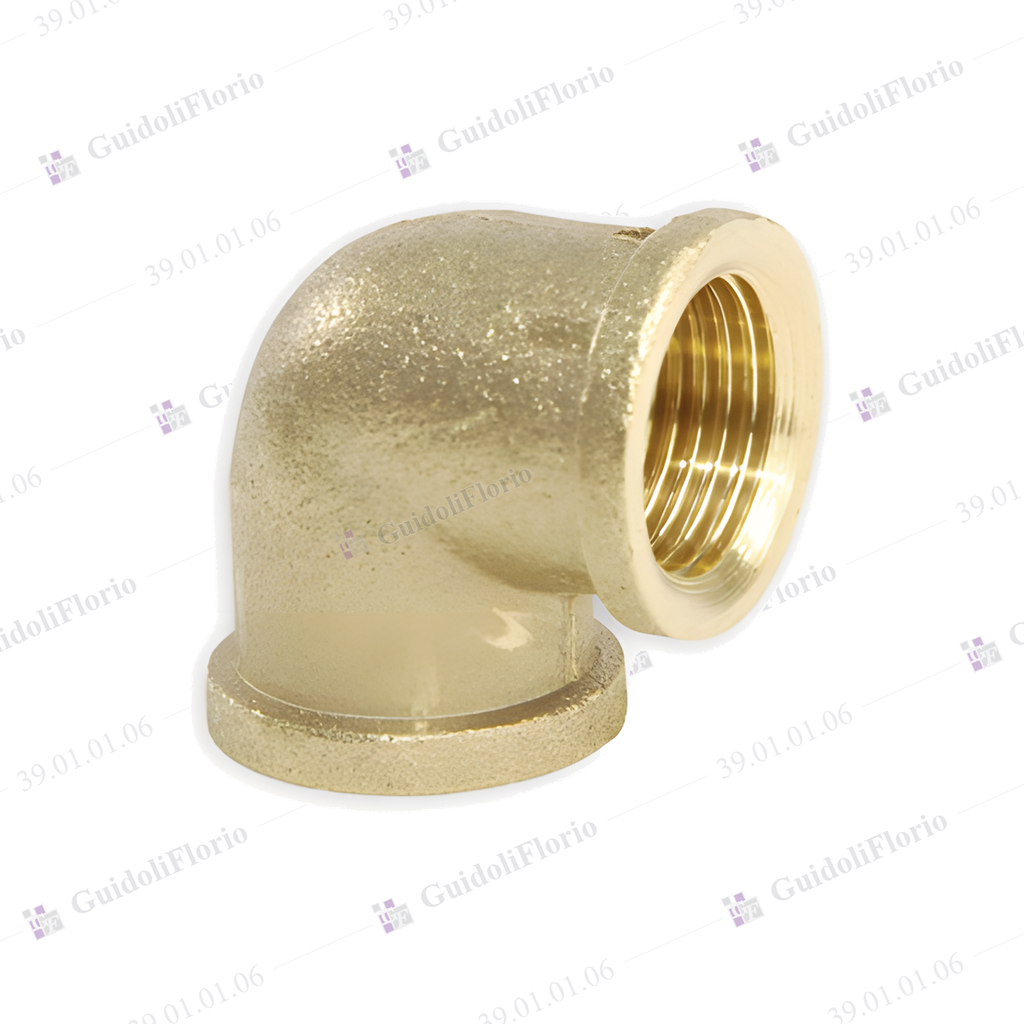CODO H-H 90*  BRONCE ROSCADO 32 mm.