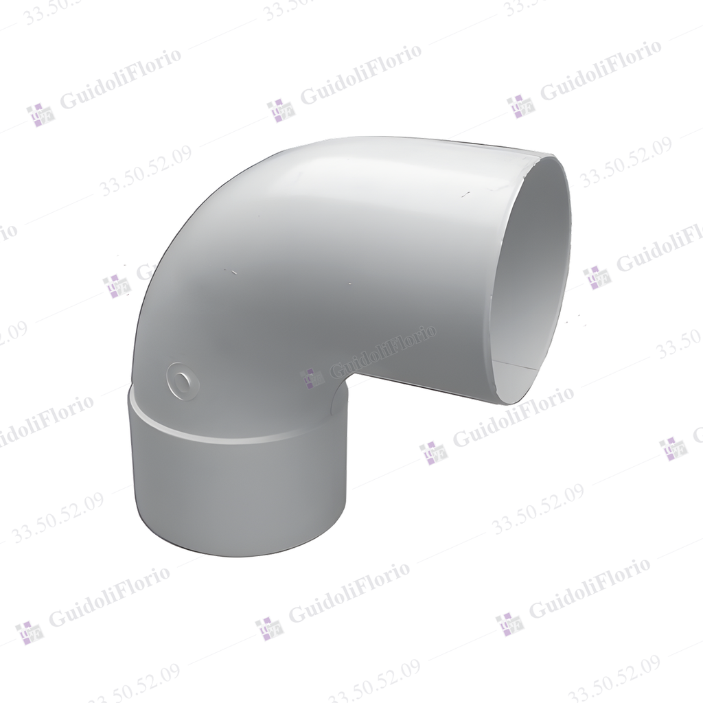 [33.50.52.09] CURVAS PVC.BCA.STAND.3.2  90* 63 mm