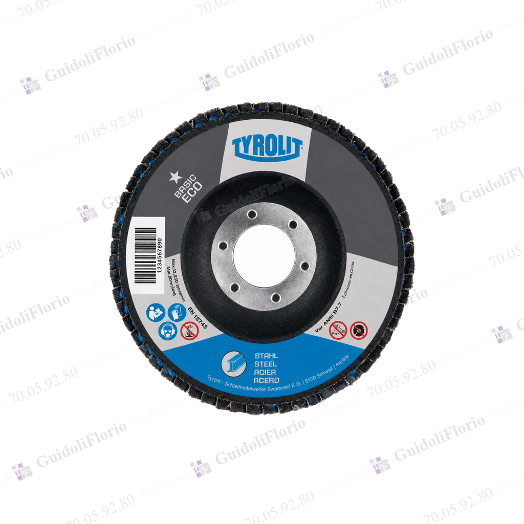 [70.05.92.80] DISCO FIBR.VIDR.FLAT 115x80 TYROLIT