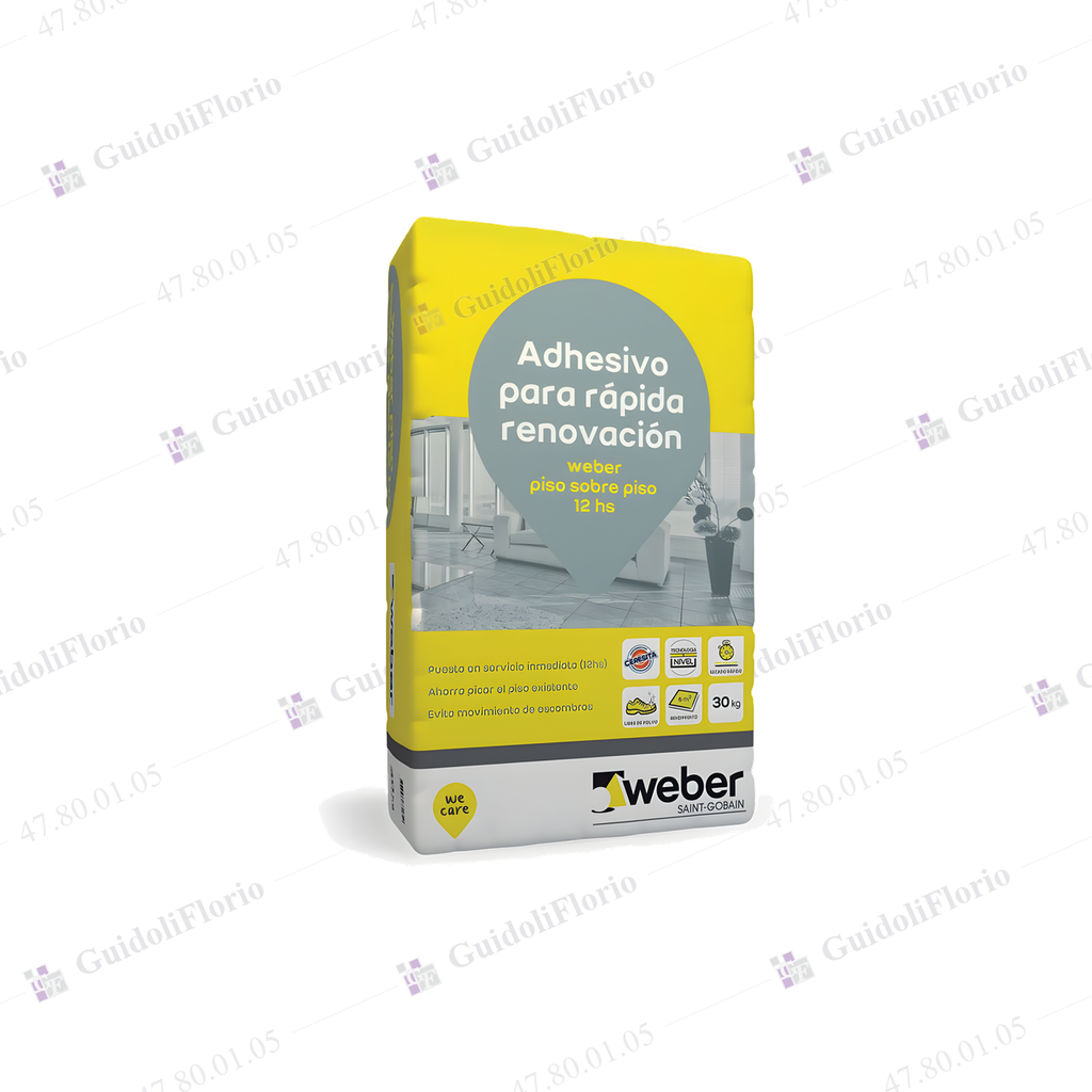 [47.80.01.05] ADHESIVO WEBER PISO s/PISO  x 25 kg