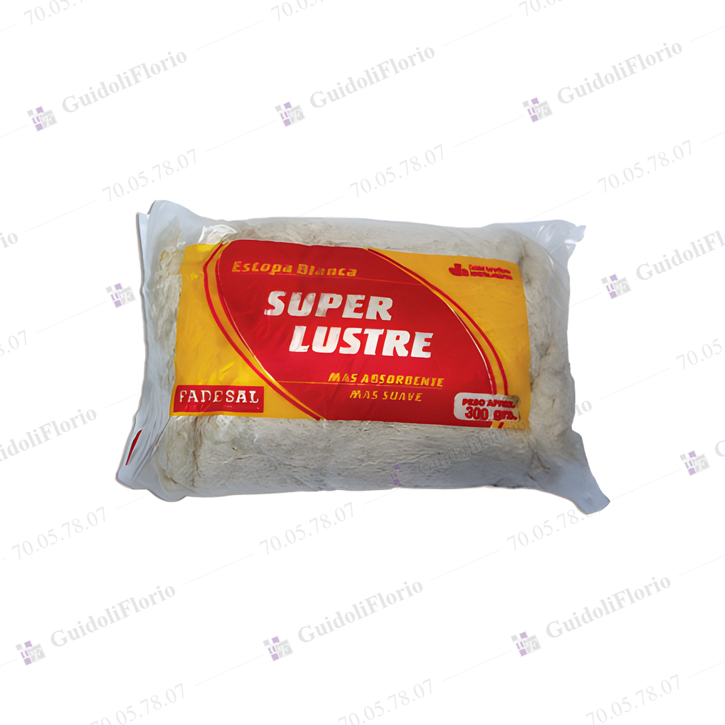 [70.05.78.07] ESTOPA BLANCA P/LUSTRE x 300 Grs...