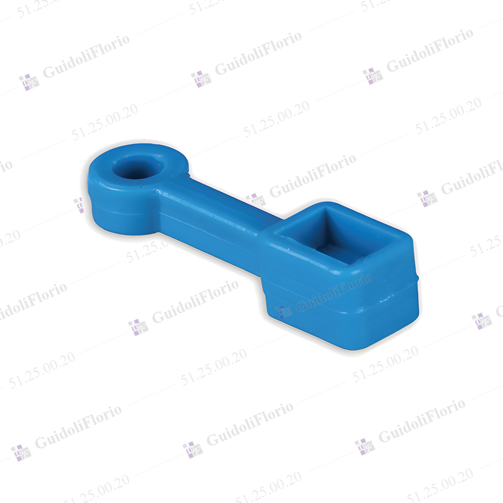 [51.25.00.20] GANCHO CUADRADO PLASTICO P/TIRADOR