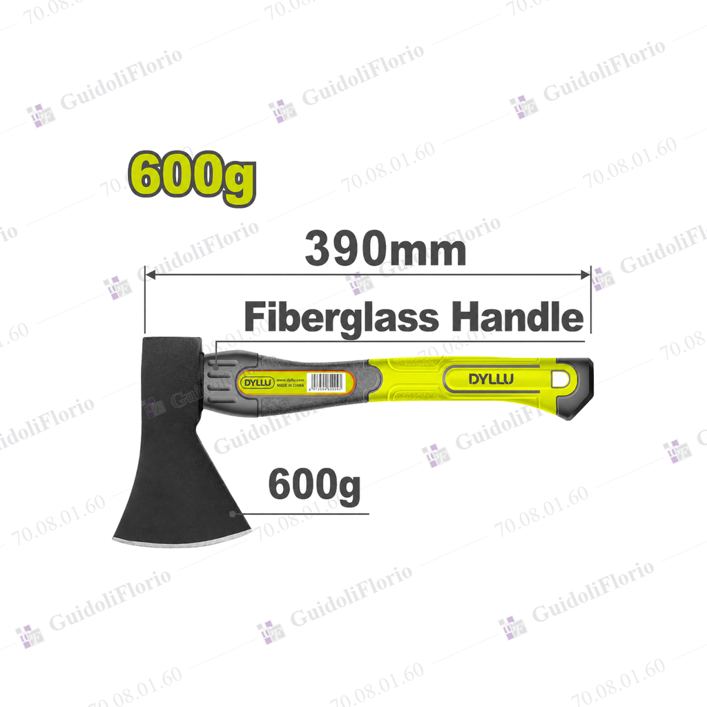 [70.08.01.60] HACHA TOTAL 600 grs.MANGO ERGON.*M*