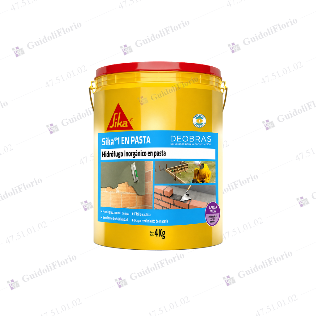 [47.51.01.02] HIDROFUGO EN PASTA SIKA x 4 kg
