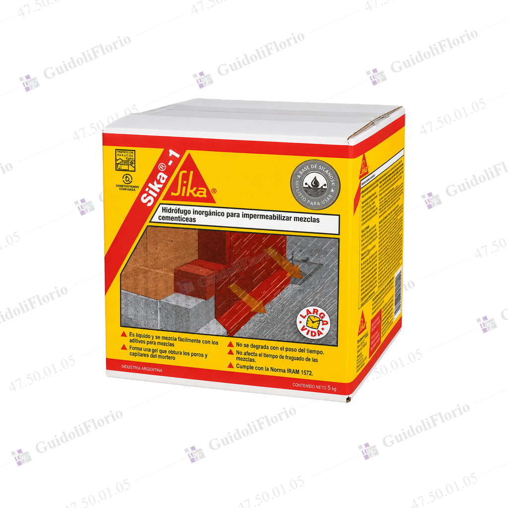 [47.50.01.05] HIDROFUGO QUIMICO SIKA BIDON 10 lts