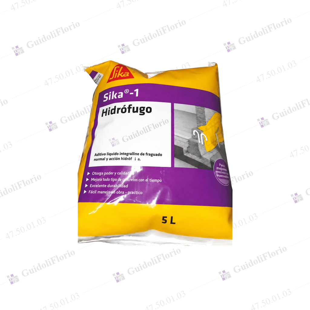 [47.50.01.03] HIDROFUGO QUIMICO SIKA SACHET 5 kg