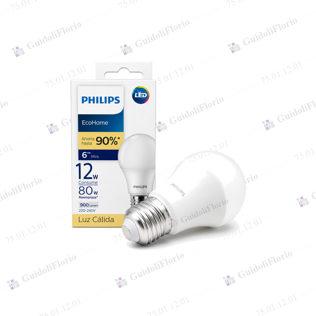 [75.01.12.01] LAMPAR.LED BULB.12W.CALI.PHIL.54971