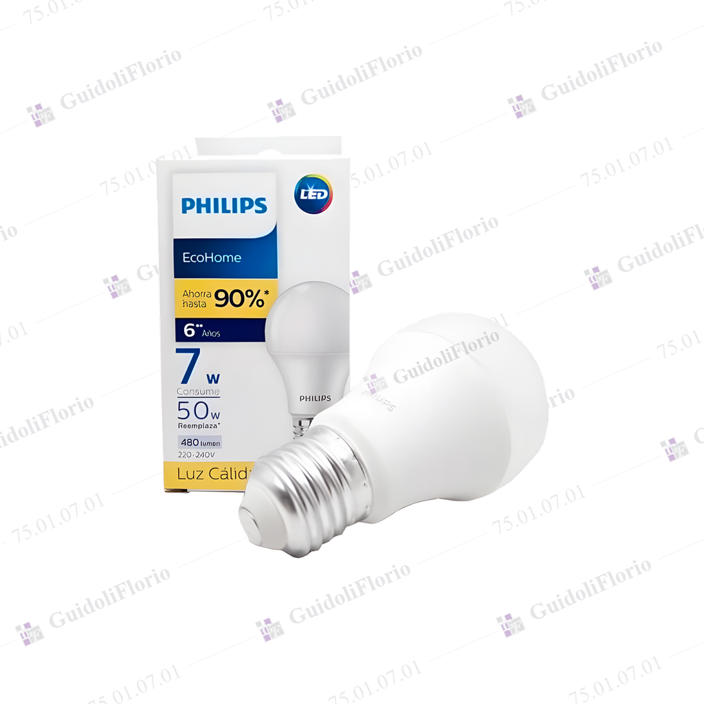 [75.01.07.01] LAMPAR.LED BULB.7W. CALI.PHIL.55171