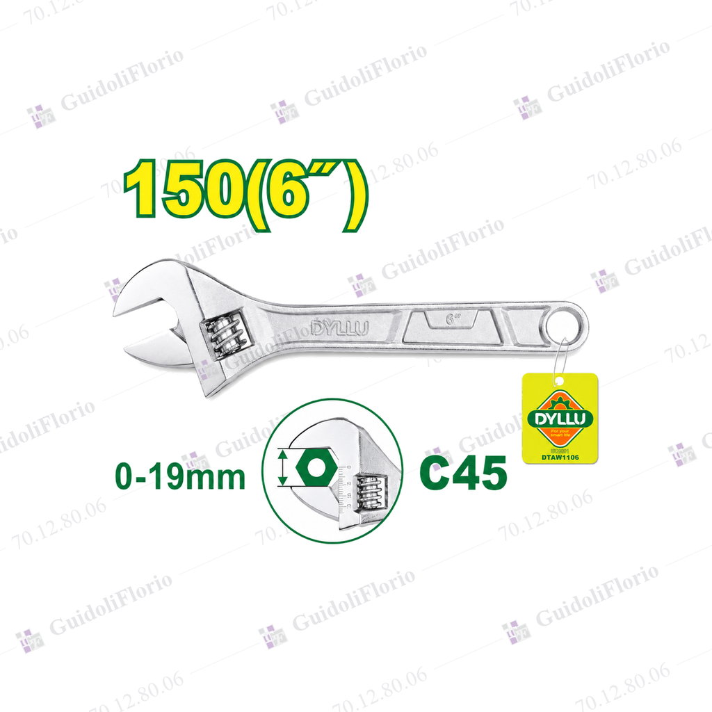 [70.12.80.06] LLAVE AJUST.FRANCESA CMO.150mm. *M*