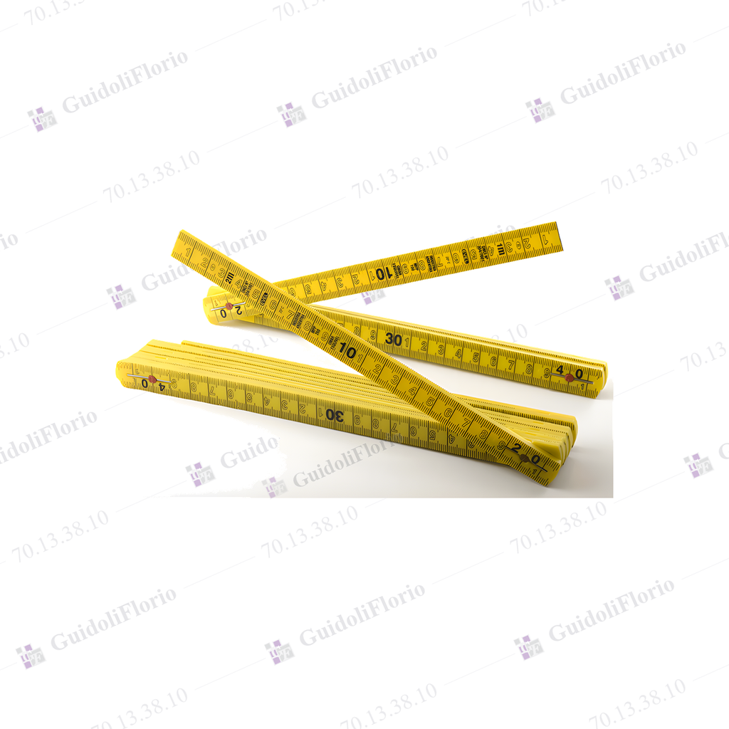 [70.13.38.10] METRO PLASTICO DOBLE  10 VARILLAS..