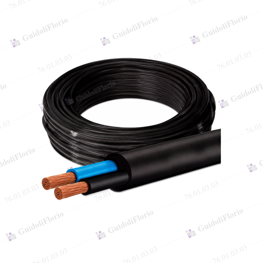 MTS.CABLE T/TALLER 2x1.5x100 MTS NEGRO