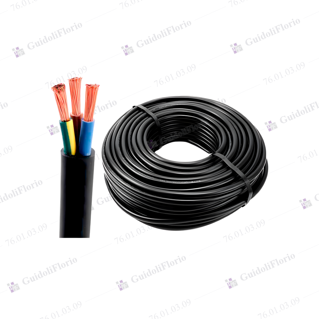 MTS.CABLE T/TALLER 3x1.00x100 MTS NEGRO