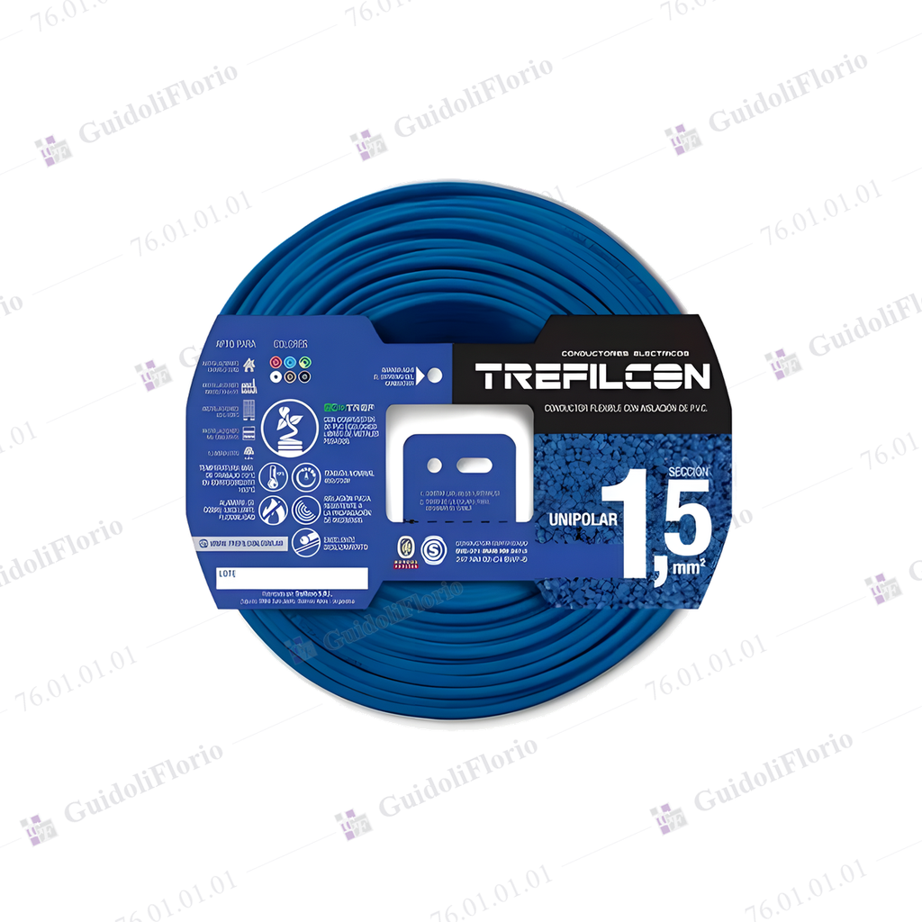 MTS.CABLE UNI.1x1.5mm.x100mts.CELEST