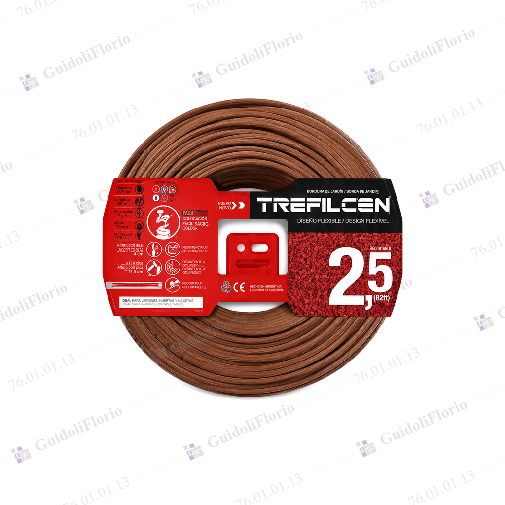 MTS.CABLE UNI.1x2.5mm.x100mts.MARRON