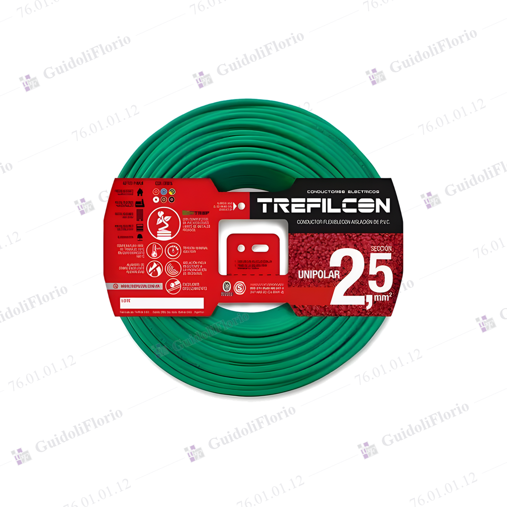 [76.01.01.12] MTS.CABLE UNI.1x2.5mm.x100mts.V/AMAR.