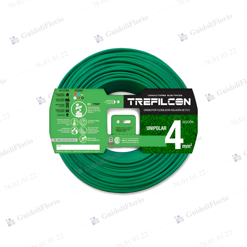 [76.01.01.22] MTS.CABLE UNI.1x4.0mm.x100mts.V/AMAR.