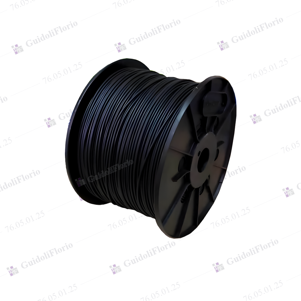 [76.05.01.25] MTS.CABLE UNI.1x4.0mmx250mts.NEGRO - BOBINA