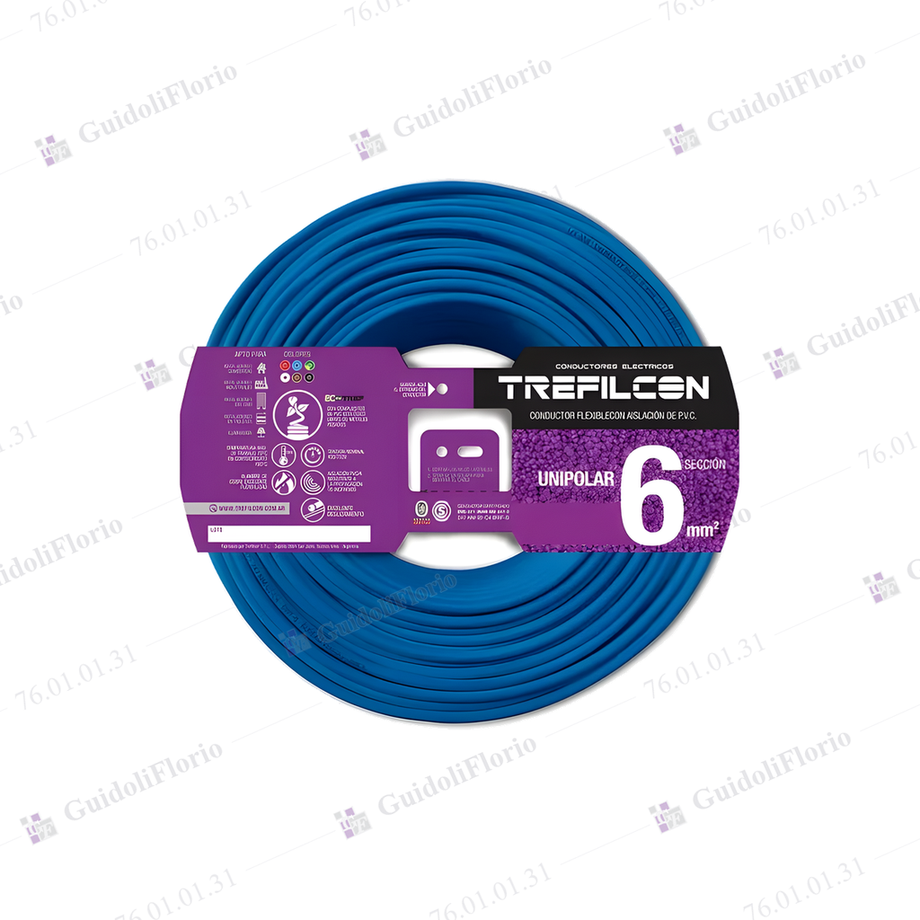 [76.01.01.31] MTS.CABLE UNI.1x6.0mm.x100mts.CELEST