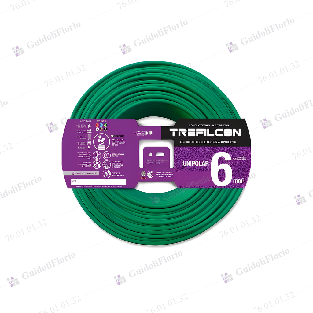 [76.01.01.32] MTS.CABLE UNI.1x6.0mm.x100mts.V/AMAR.