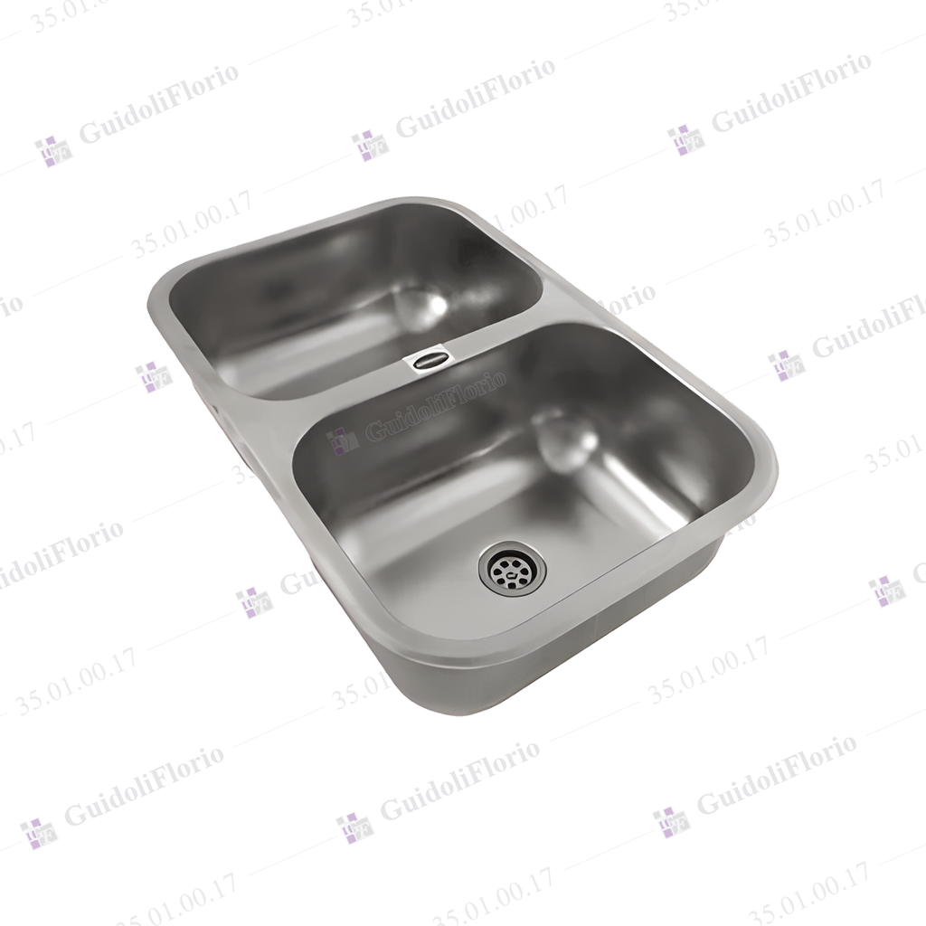 [35.01.00.17] PIL.A.INOX.56x37x13  COD5615  DOBLE
