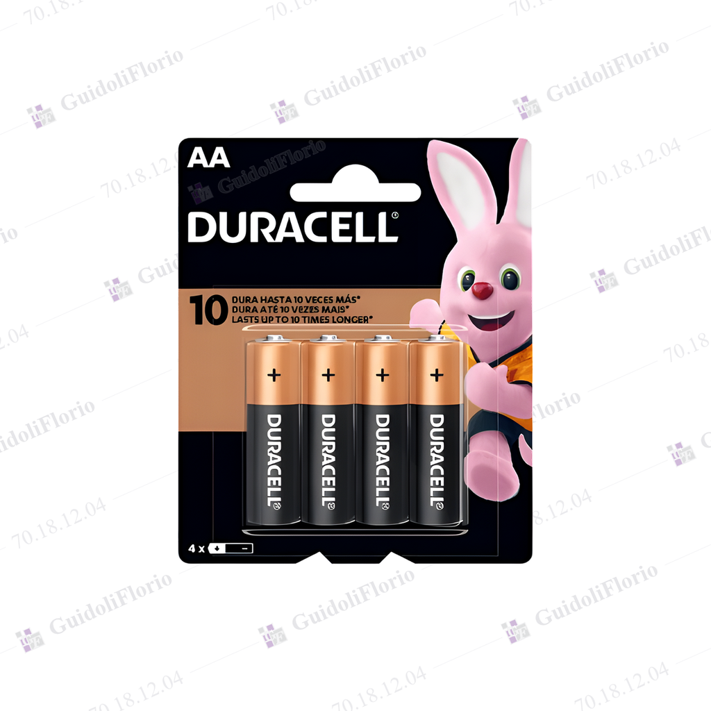 [70.18.12.04] PILAS ALC.AA BLISTER x 4 un.DURACEL