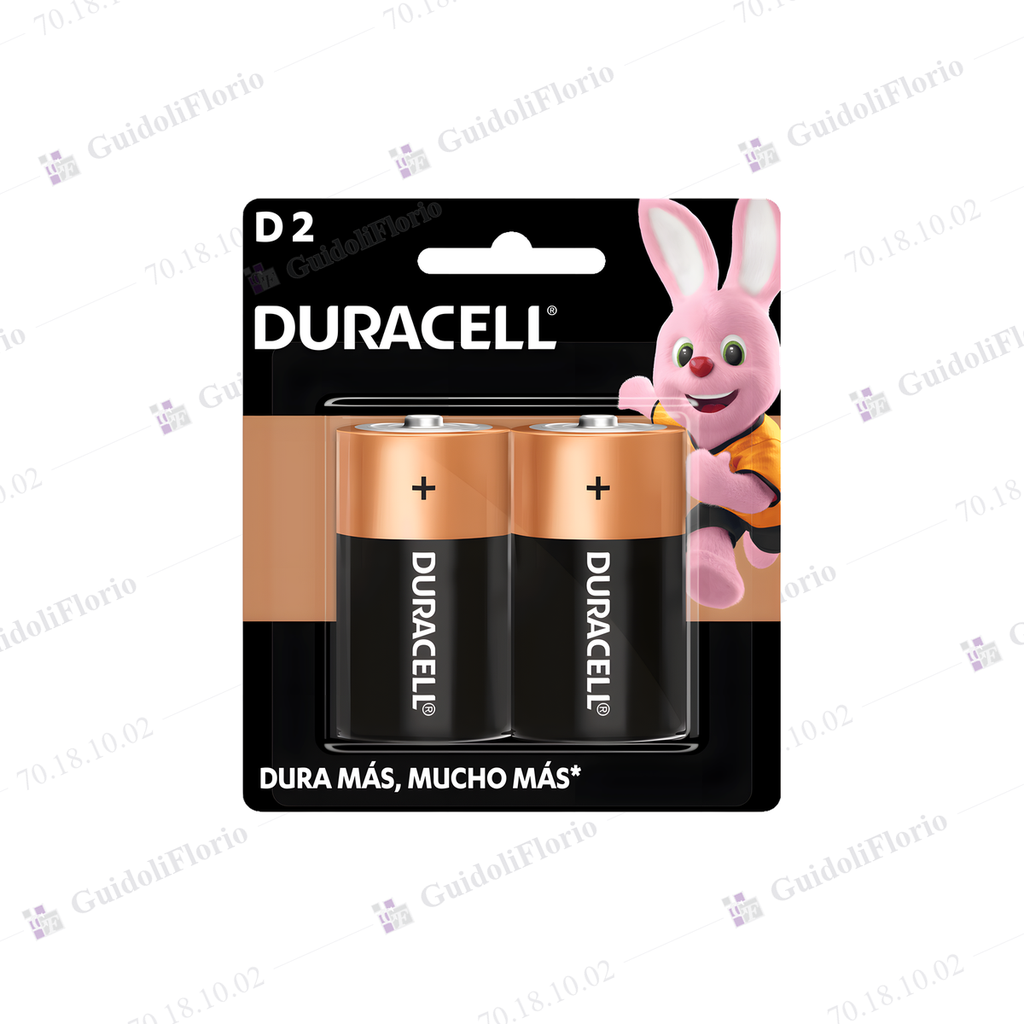 [70.18.10.02] PILAS ALC.D BLISTER  x 2 un.DURACEL
