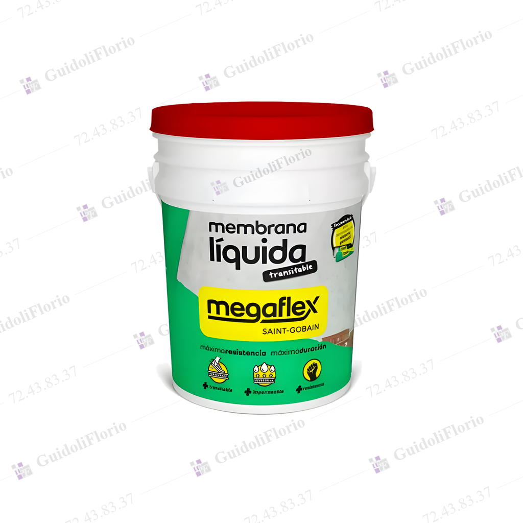 [72.43.83.37] PINT.TECHO MEMB.LIQUIDA   ROJO x20L