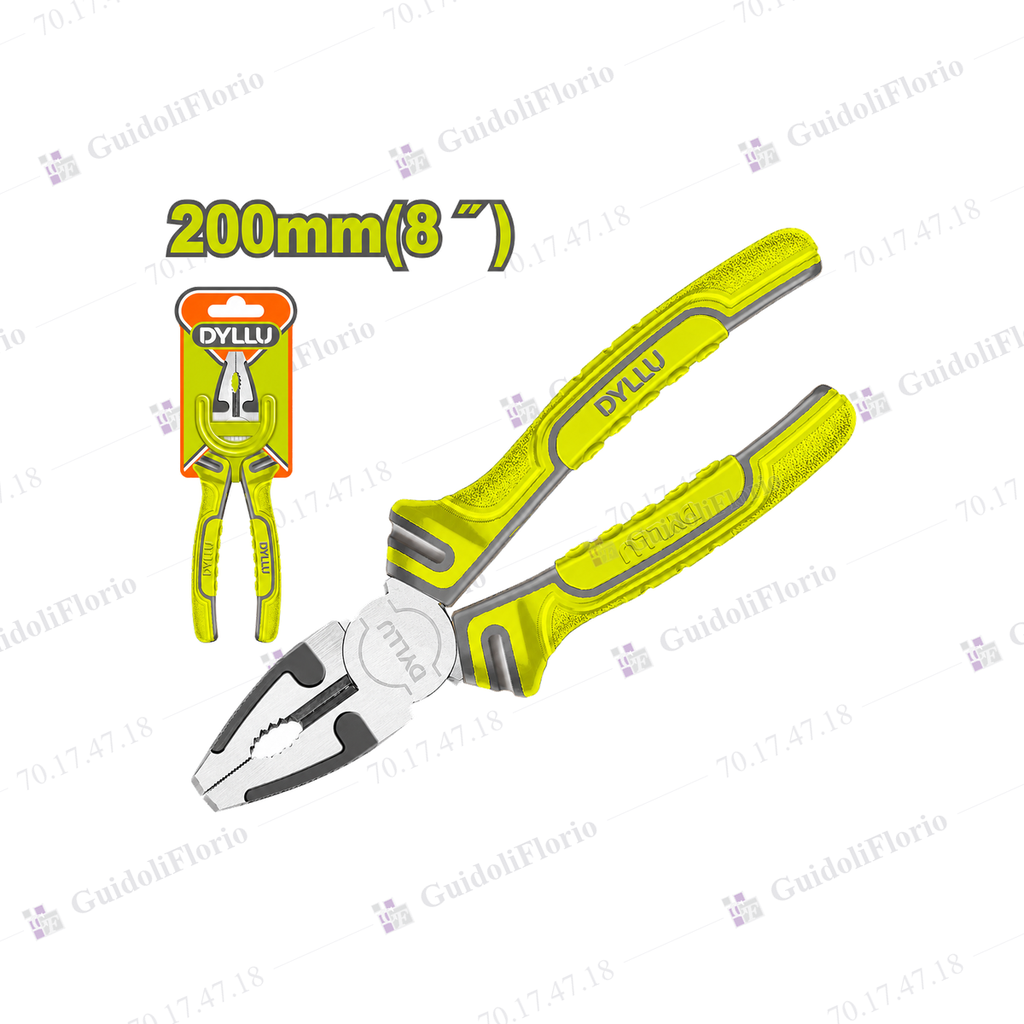 [70.17.47.18] PINZA 200 mm.MANGO BICOLOR      *M*